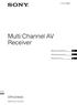 Multi Channel AV Receiver