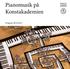 Pianomusik på Konstakademien. Program 2014/2015