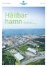 Hållbar hamn HÅLLBARHETSREDOVISNING 2014