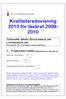 Kvalitetsredovisning 2010 för läsåret 2009-2010