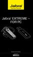 Jabra EXTREME FOR PC. jabra BRUKSANVISNING