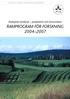 Ekologiskt lantbruk produktion och konsumtion RAMPROGRAM FÖR FORSKNING 2004 2007