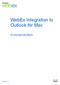 WebEx Integration to Outlook för Mac