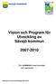 Vision och Program för Utveckling av Sävsjö kommun