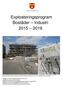 Exploateringsprogram Bostäder Industri 2015 2019