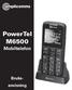 PowerTel M6500. Mobiltelefon. Bruksanvisning