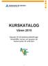 KURSKATALOG Våren 2015