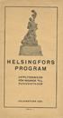 HELSINGFORS PROGRAM UPPLYSNINGAR FÖR RESANDE TILL HUVUDSTADEN HELSINGFORS 1920. Pris 2: