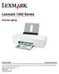 Lexmark 1400 Series. Komma igång