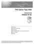 FAX Option Type 2500. Handbok för fax. Bruksanvisning