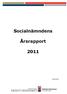 Socialnämndens. Årsrapport