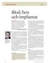 Blod, ben och implantat