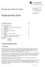 Årsberättelse 2008. Nordisk kommitté för bioetik. Verksamhetsberättelse. 1 Inledning. Innehållsförteckning