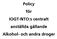 Policy för IOGT-NTO:s centralt anställda gällande Alkohol- och andra droger