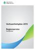 Verksamhetsplan 2015 Regionservice