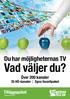 Du har möjligheternas TV. Vad väljer du? Över 200 kanaler. 35 HD-kanaler Egna favoritpaket