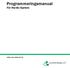 Programmeringsmanual För Nordic-System