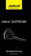 Jabra SUPREME. Bruksanvisning. www.jabra.com