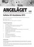 ANGELÄGET 1/2015. Information från Sveriges Släktforskarförbund till dess medlemsorganisationer Maj 2015. Kallelse till riksstämma 2015