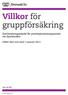 Villkor för gruppförsäkring