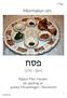 בס ד. Information om פסח 5775-2015. Rabbin Meir Horden på uppdrag av Judiska Församlingen i Stockholm 1 03 10 2015 אשר