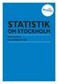 STATISTIK OM STOCKHOLM. BEFOLKNING Basområdeslistan 2013