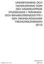 UNDERVISNING OCH HANDLEDNING SOM GES HANDIKAPPADE STUDERANDE I TRÄNINGS- OCH REHABILITERINGSSYFTE I DEN GRUNDLÄGGANDE YRKESUTBILDNINGEN 2010