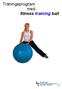 Träningsprogram med fitness training ball