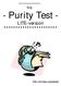 ************** THE - Purity Test - LITE-version ***********************