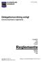 Reglemente. Delegationsordning enligt. kommunstyrelsens reglemente KS15-162 002. Föreskrifter Plan Policy Program. Riktlinjer Strategi Taxa