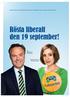 Rösta liberalt den 19 september!