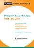 Program för anhöriga HÖSTEN 2010