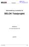 BELOK Totalprojekt. Sammanfattning av metodiken för. Totalprojekt. Utarbetat av. CIT Energy Management AB. Juni 2011