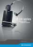 D 10 series. Wireless DECT headset system. Bruksanvisning