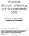 En svensk ekoturismmärkning till FN:s Ekoturismår 2002