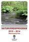 Naturvårdsprogram för Tidaholms kommun
