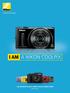 I AM A NIKON COOLPIX I AM THE NIKON COOLPIX COMPACT DIGITAL CAMERA LINEUP HÖSTEN 2013