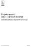 Projektrapport UBU - vård och boende. Systematisk uppföljning av dygnsvård för barn och unga