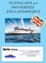 Till ENGLAND med P&O FERRIES ENGLANDSBILJETT