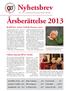 Nyhetsbrev Årsberättelse 2013