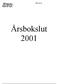 2002-03-20. Årsbokslut 2001