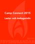 Camp Connect 2015. Ledar- och deltagarinfo