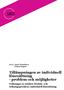 Tillämpningen av individuell lönesättning - problem och möjligheter Inför 2012 års forsknings- och innovationspolitiska proposition