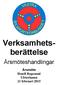Verksamhets- berättelse