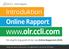 www.olr.ccli.com Introduktion Online Rapport Din steg-för-steg guide till den nya Online Rapporten (OLR) Online Rapport