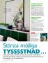 Största möjliga. tysssstnad