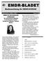 EMDR-BLADET. Medlemstidning för EMDR-SVERIGE. Dubbelnummer: 3/2002 & 1/2003 Februari 20031uni 2001. 2 Ledare. 3 EMDRIA-konferensen i San Diego