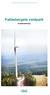 Fallåsbergets vindpark. Projektbeskrivning