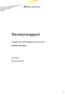 Revisionsrapport. Nerikes Brandkår. Granskning av Delårsrapport januari-juli 2013 2013-09-20. Ref Anders Pålhed (1)