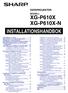 DATAPROJEKTOR MODELL XG-P610X XG-P610X-N INSTALLATIONSHANDBOK